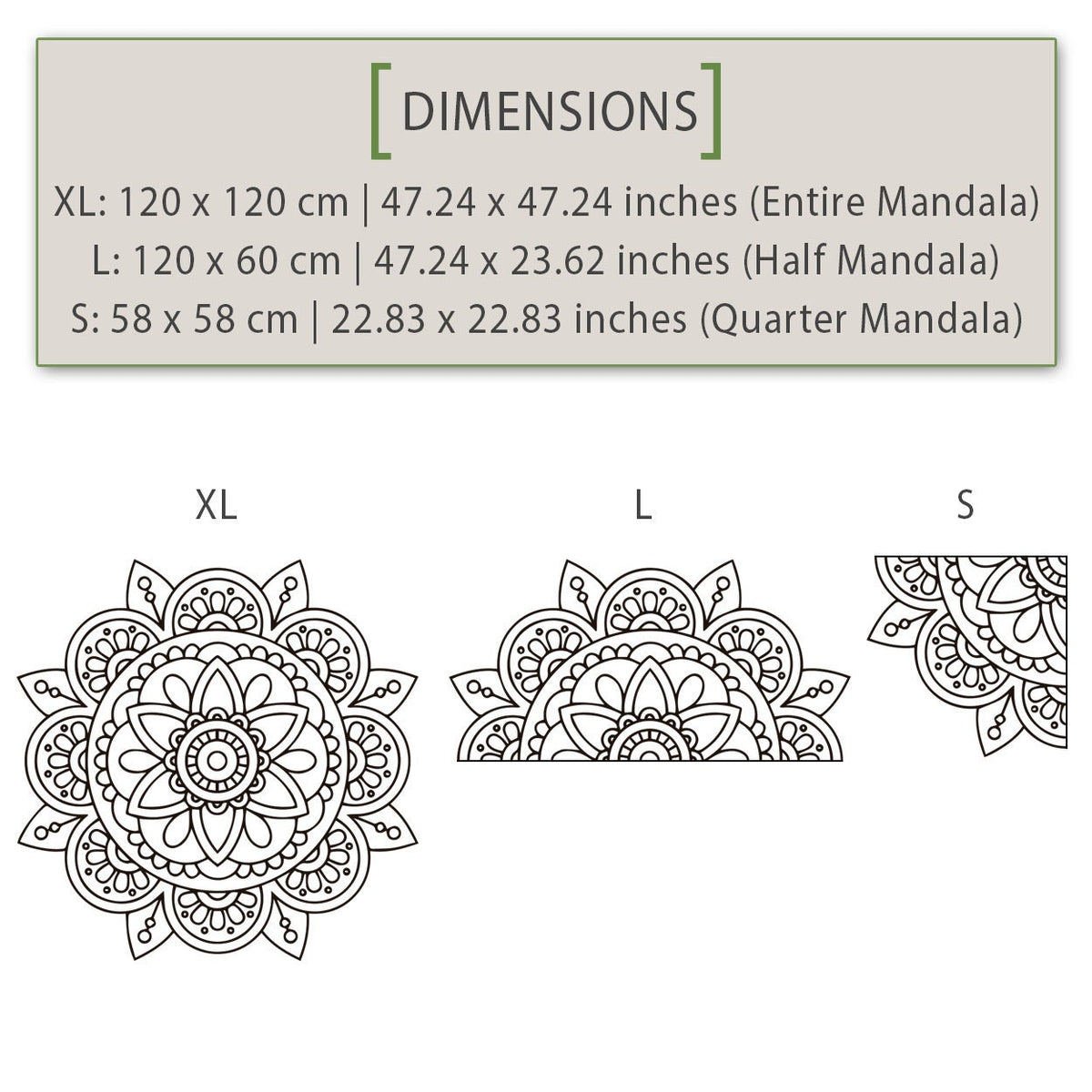 Mandala Wall Sticker: Bohemian Wall Art Decor