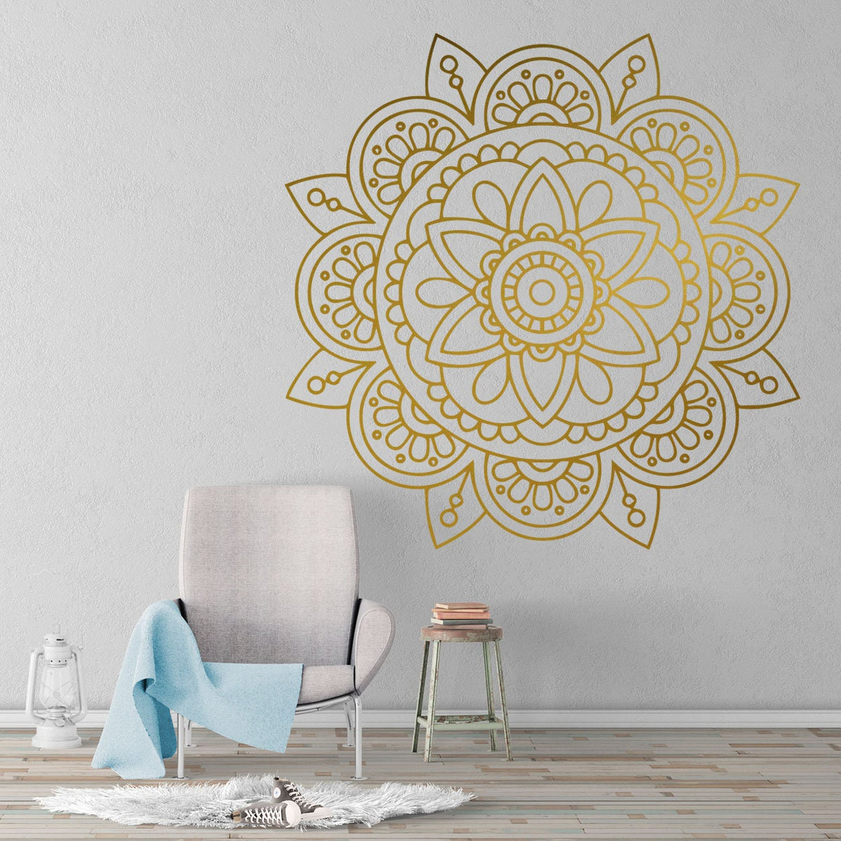 Mandala Wall Sticker: Bohemian Wall Art Decor