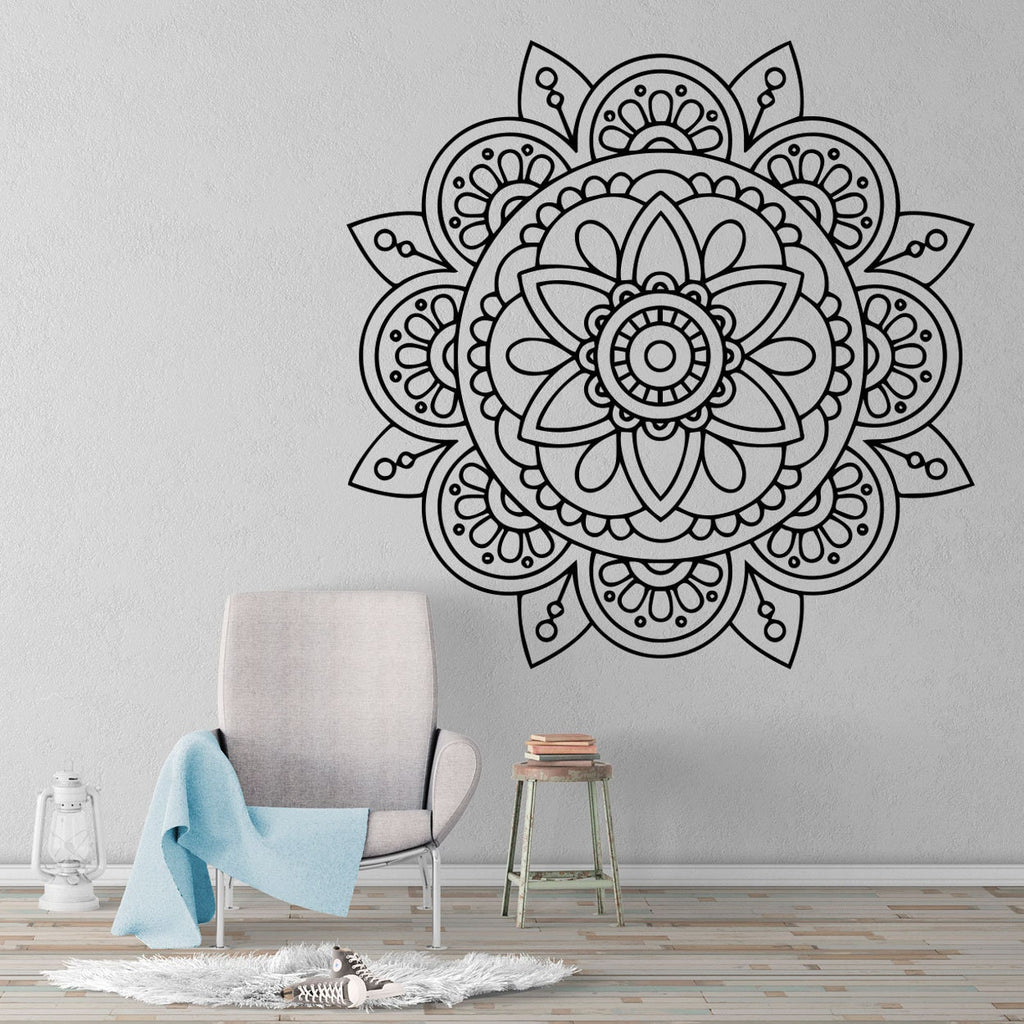 Mandala Wall Sticker: Bohemian Wall Art Decor