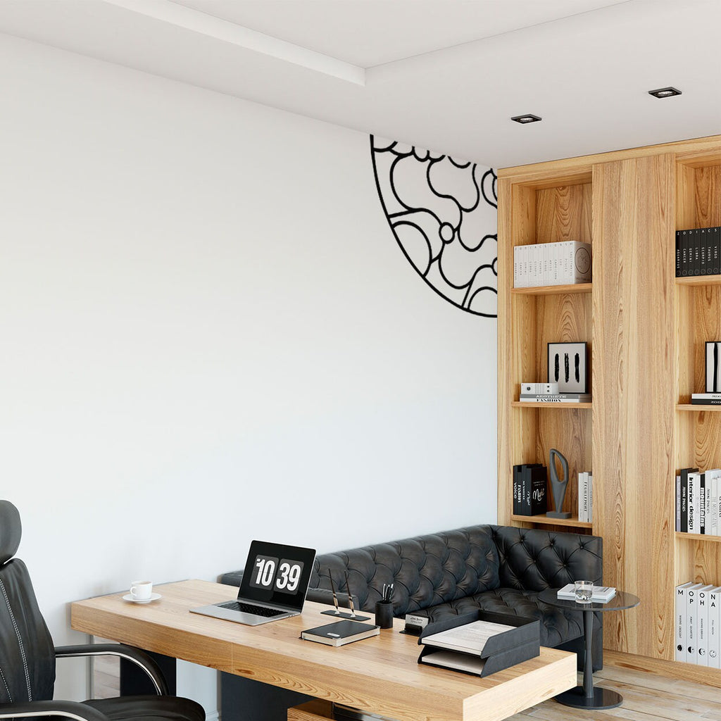 Minimalist Mandala Wall Decal: Geometric Sacred Geometry Art