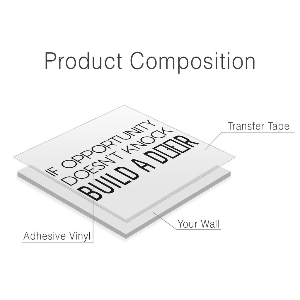 Office Wall Decal: Motivational Quote Art, Business Decor