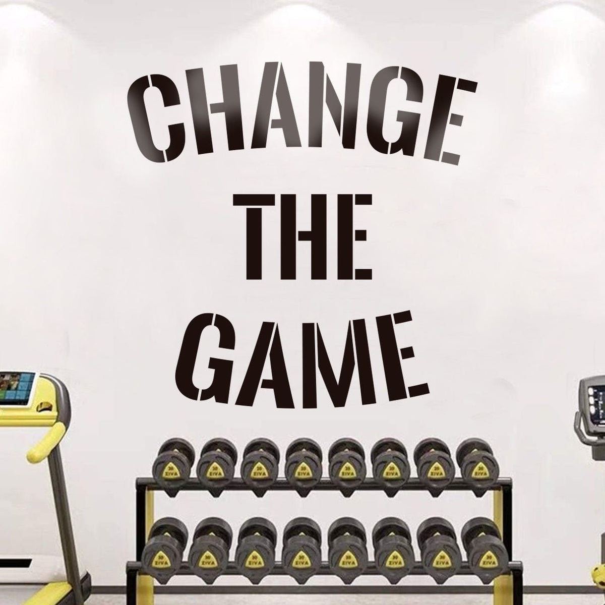 Gym Wall Decal: Motivational Quote - Change the Game