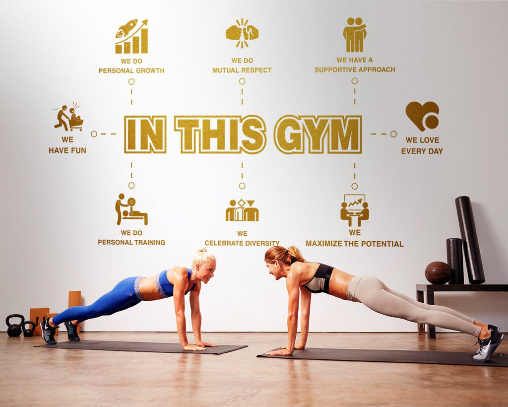 In This Gym Wall Decal: Motivational Fitness Decor