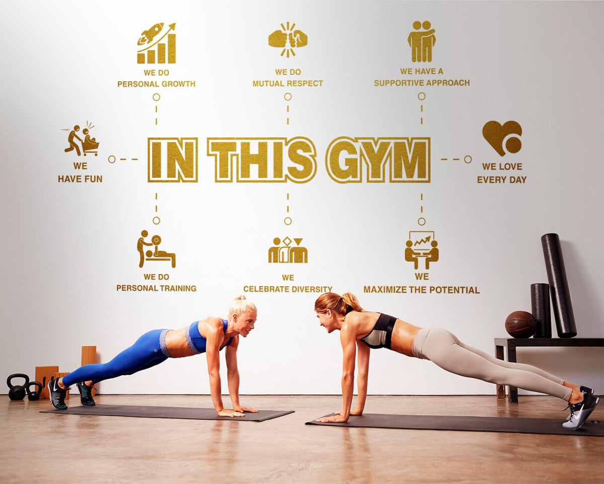 In This Gym Wall Decal: Motivational Fitness Decor
