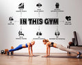 In This Gym Wall Decal: Motivational Fitness Decor
