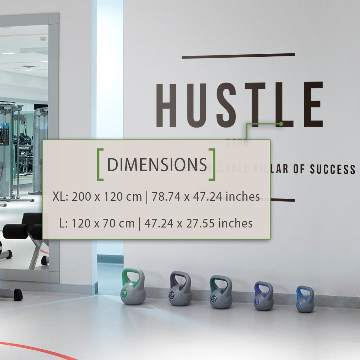 Hustle Definition Vinyl Wall Decal: Inspiring Office Decor
