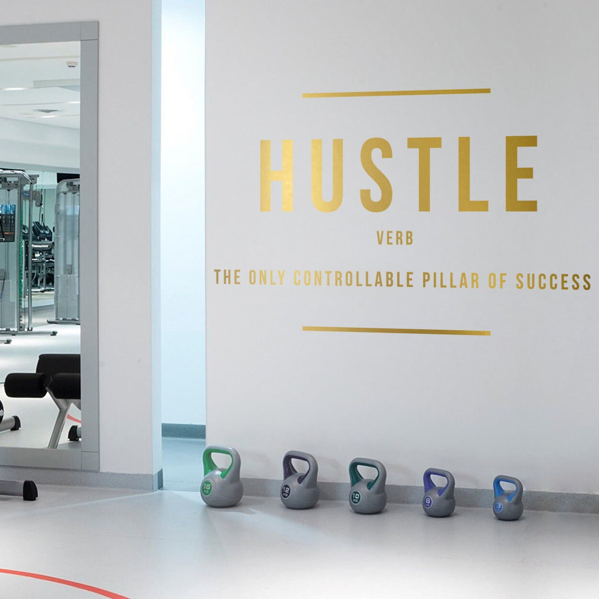 Hustle Definition Vinyl Wall Decal: Inspiring Office Decor