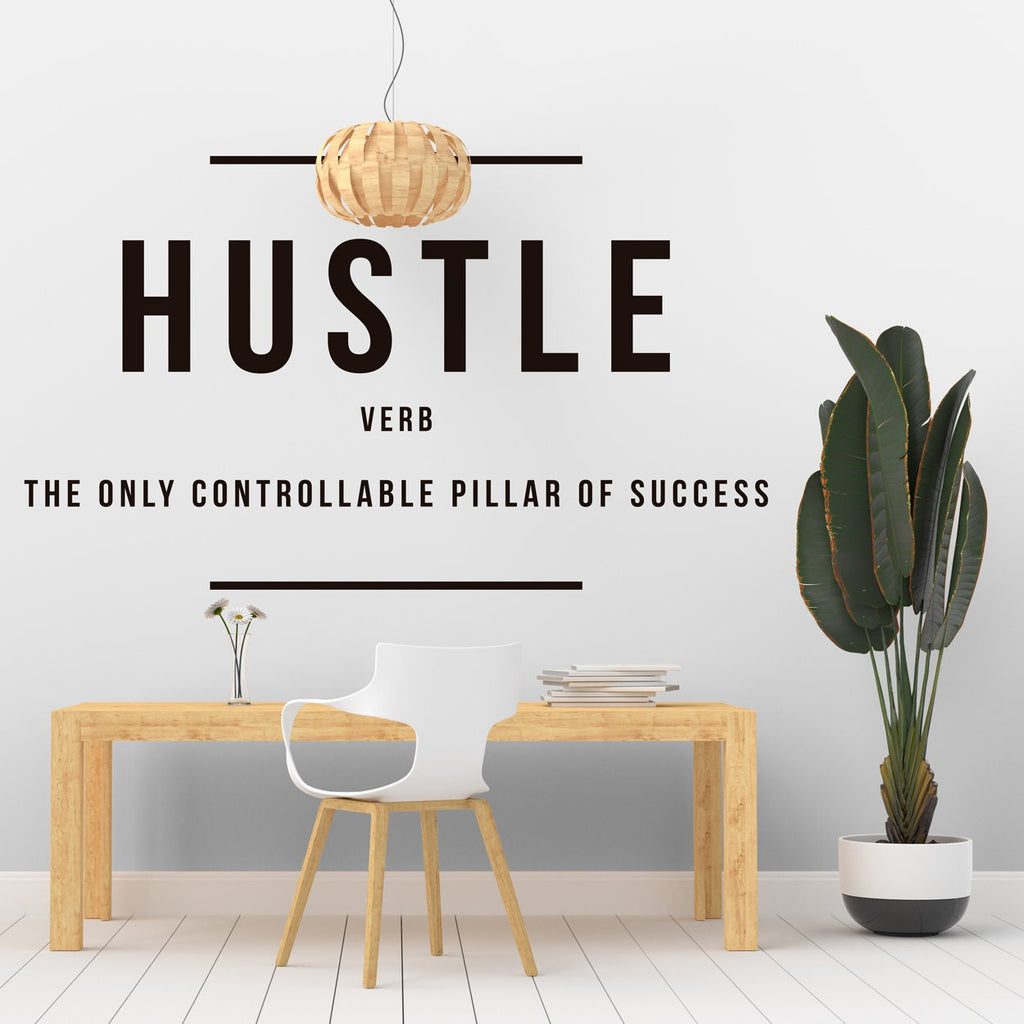 Hustle Definition Vinyl Wall Decal: Inspiring Office Decor