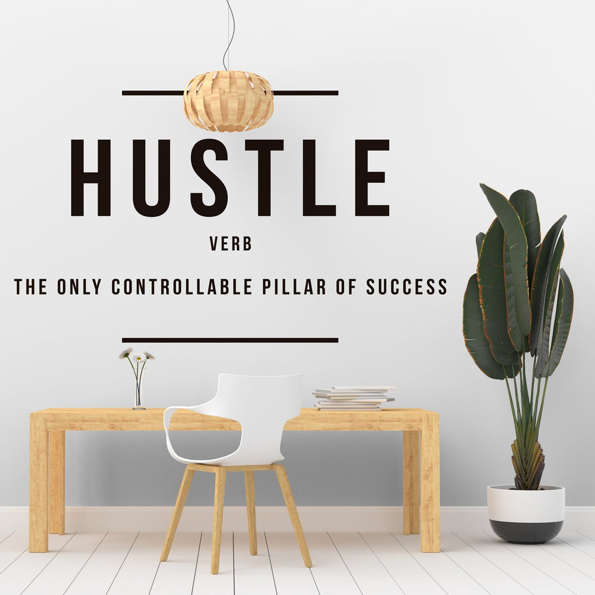 Hustle Definition Vinyl Wall Decal: Inspiring Office Decor