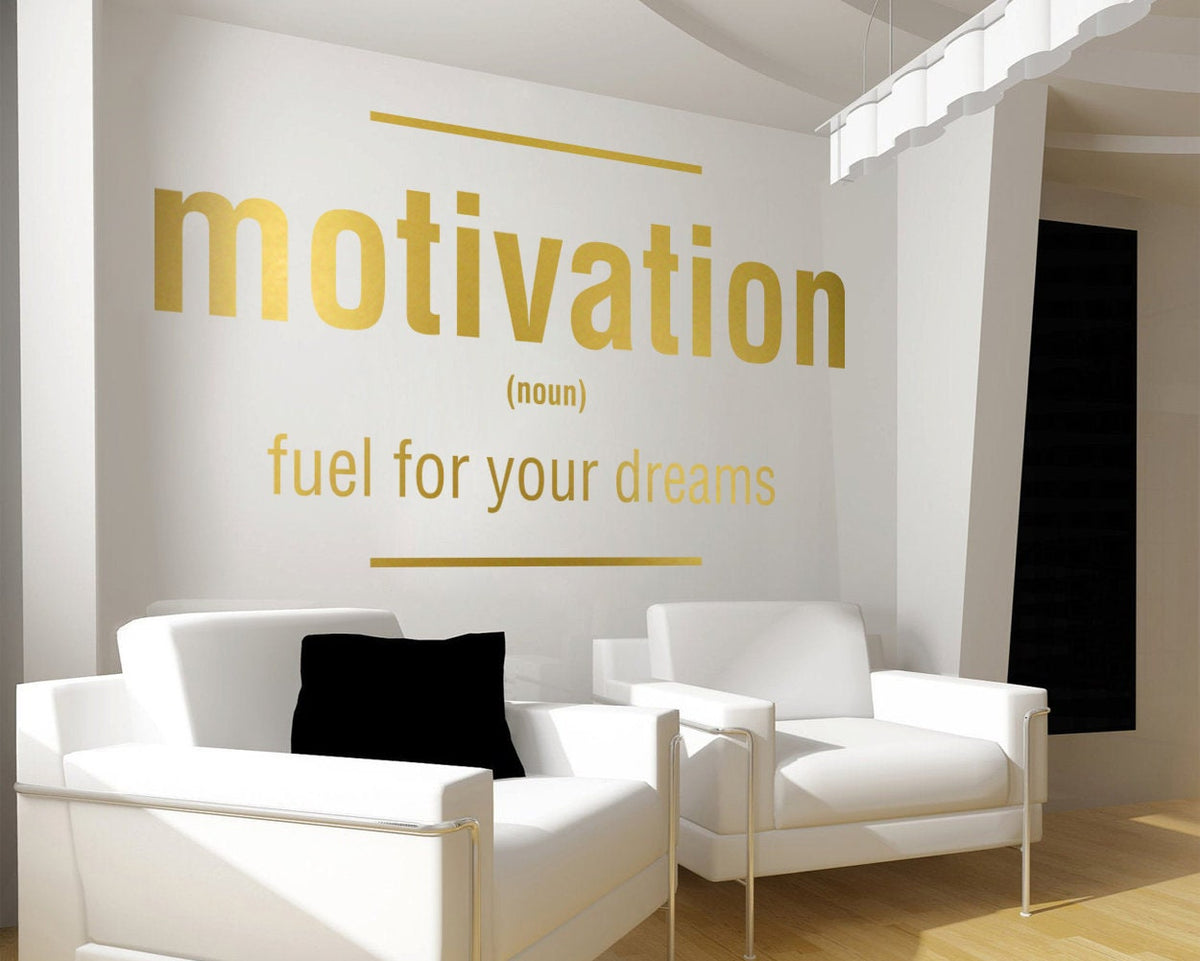 Motivation Wall Decal: Office or Gym Decor