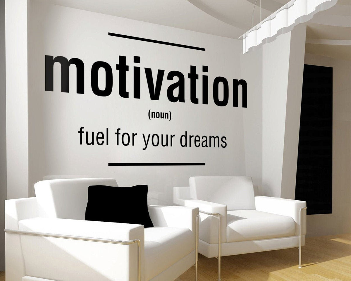 Motivation Wall Decal: Office or Gym Decor