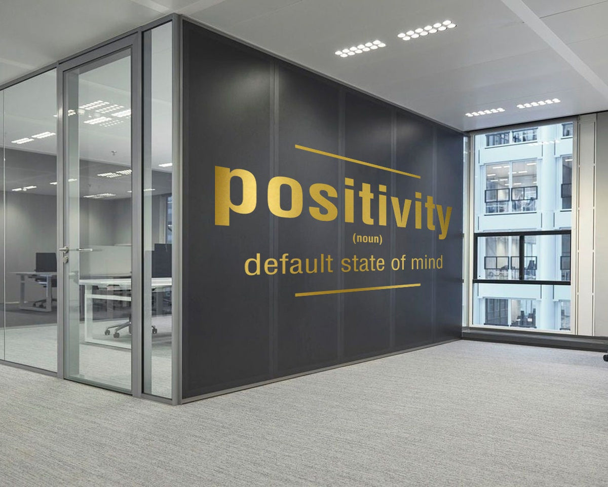 Positivity Wall Decal: Office & Gym Decor