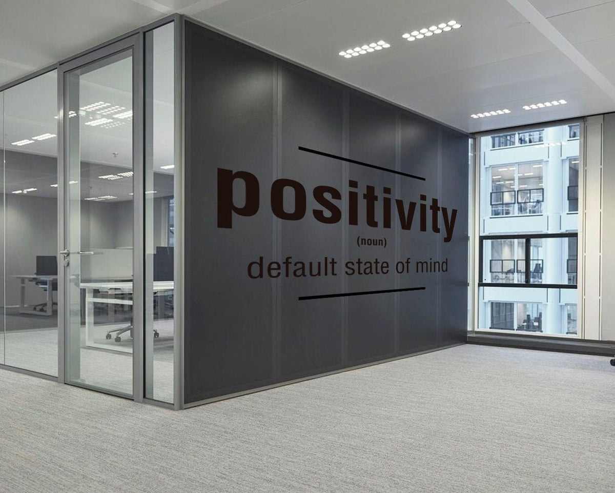 Positivity Wall Decal: Office & Gym Decor