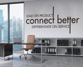 Connect Better Office Wall Decal: Modern Home Office Decor