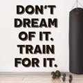Gym Motivational Wall Decal: Exercise Fitness Decor