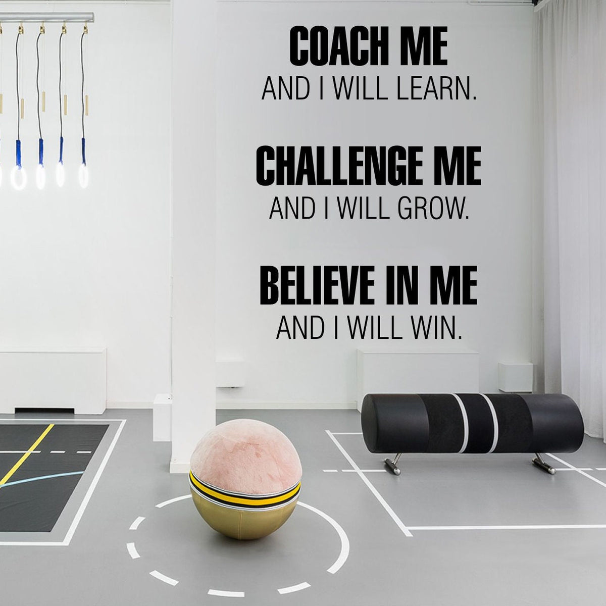 I Will Win Gym Wall Decal: Motivational Fitness Decor