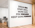 Dream Big Office Wall Decal: Inspiring Workplace Decor