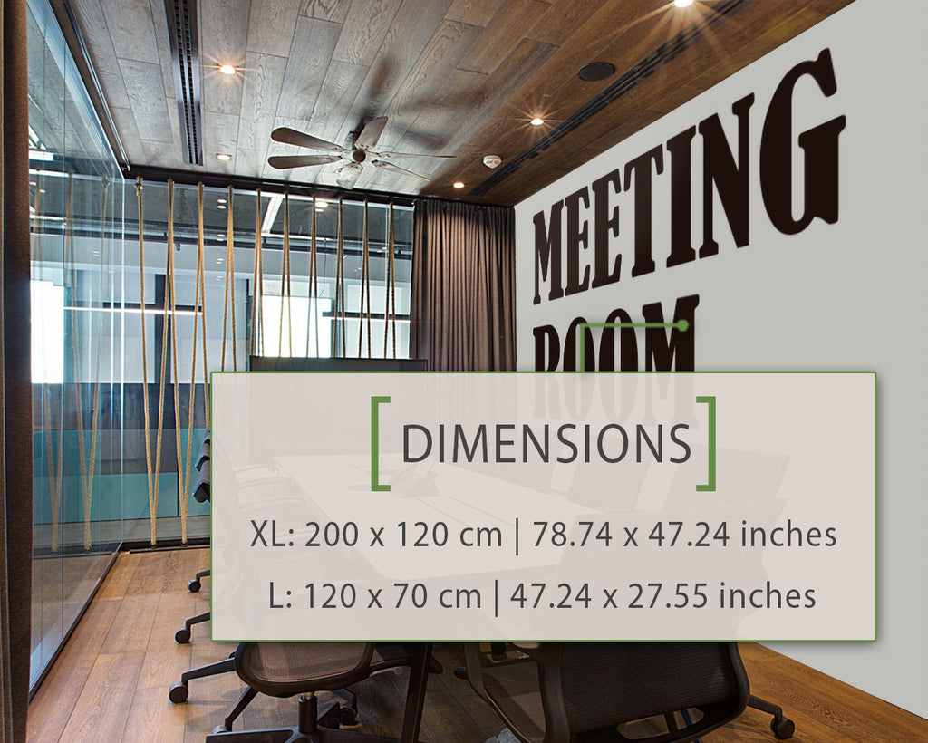 Meeting Room Wall Decal: Modern Office Decor