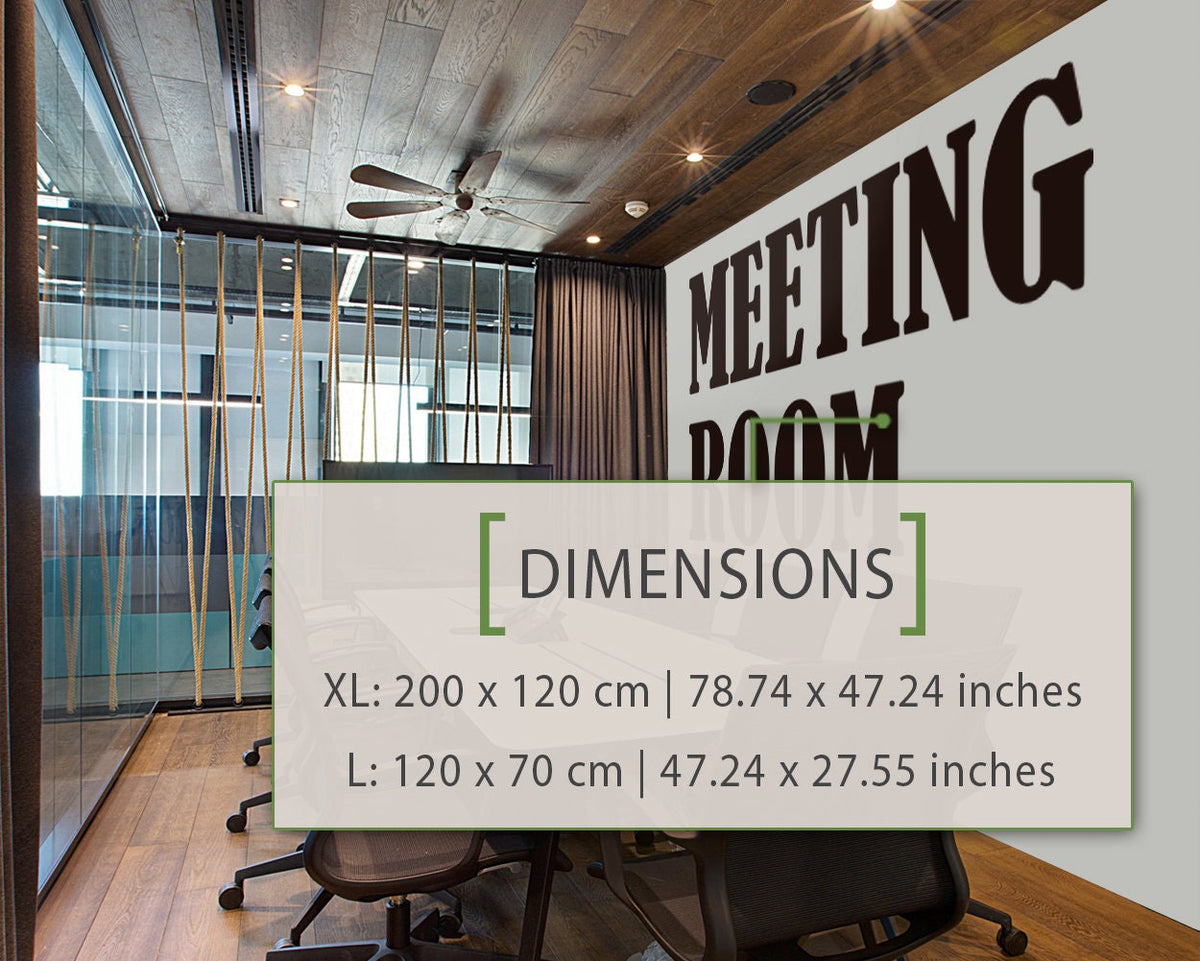 Meeting Room Wall Decal: Modern Office Decor