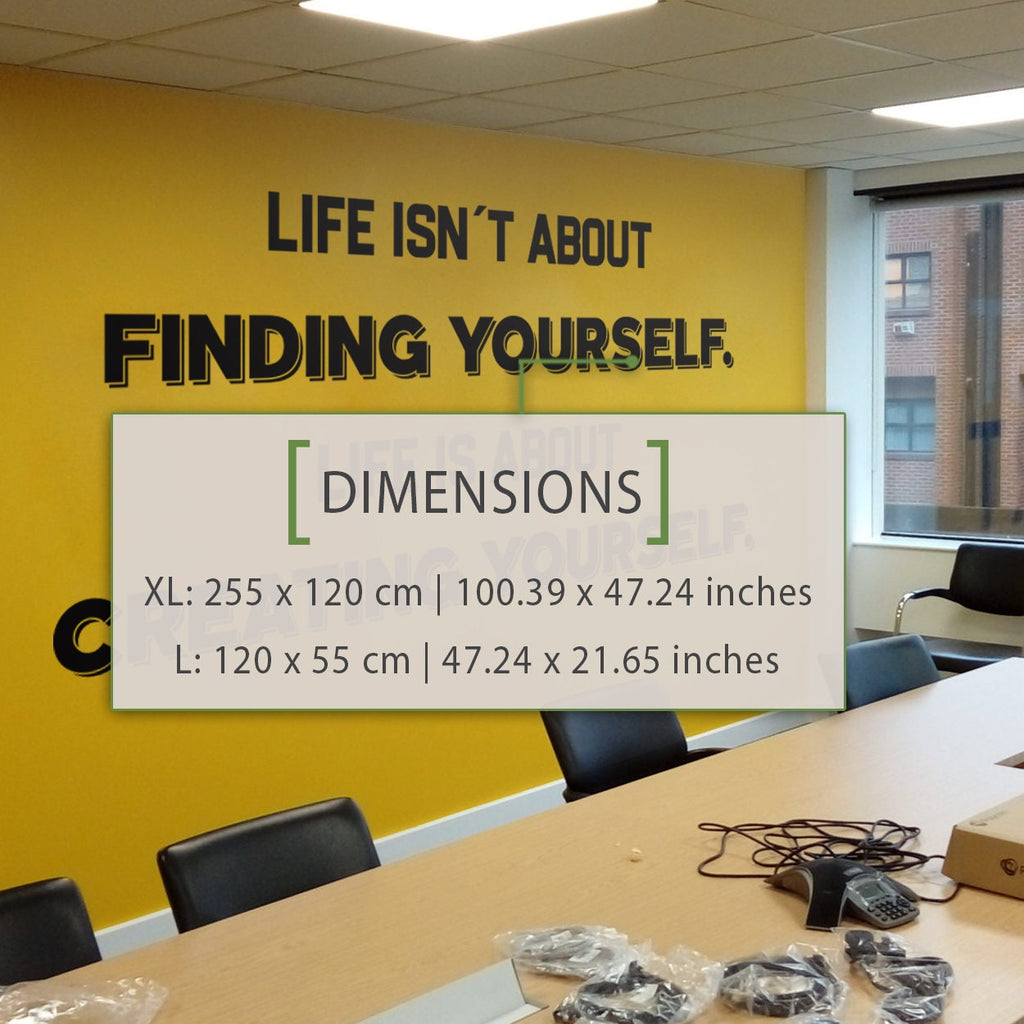 Create Yourself Vinyl Wall Decal: Inspiring Home Office Decor