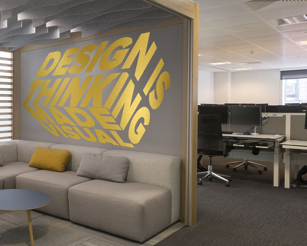 Design Thinking Office Wall Decal: Modern Office Decor