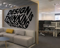 Design Thinking Office Wall Decal: Modern Office Decor