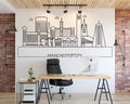 Manchester Skyline Wall Decal: Cityscape Home Decor