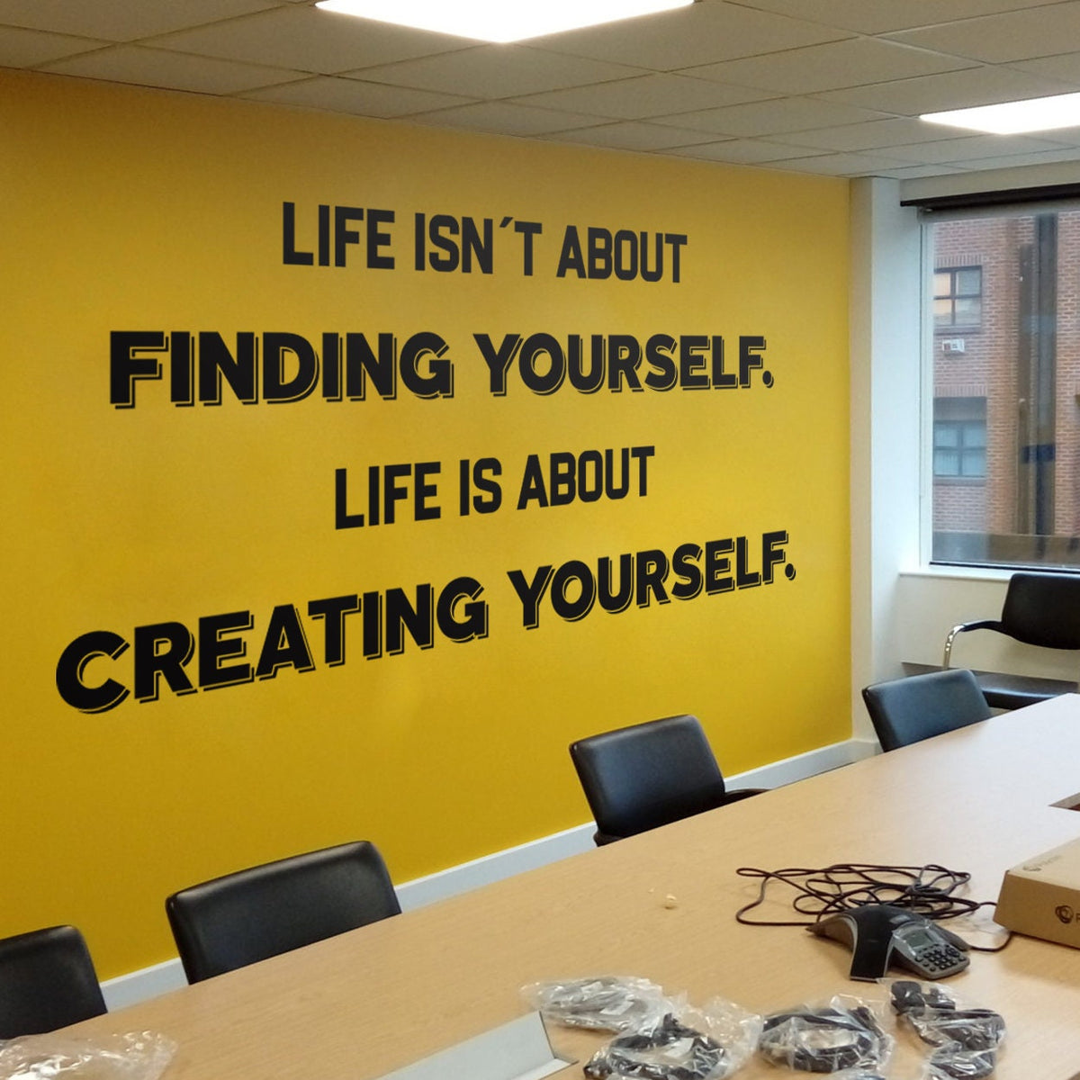 Create Yourself Vinyl Wall Decal: Inspiring Home Office Decor