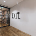 Exit Sign Vinyl Wall Decal: Office Decor, Motivational Wall Art