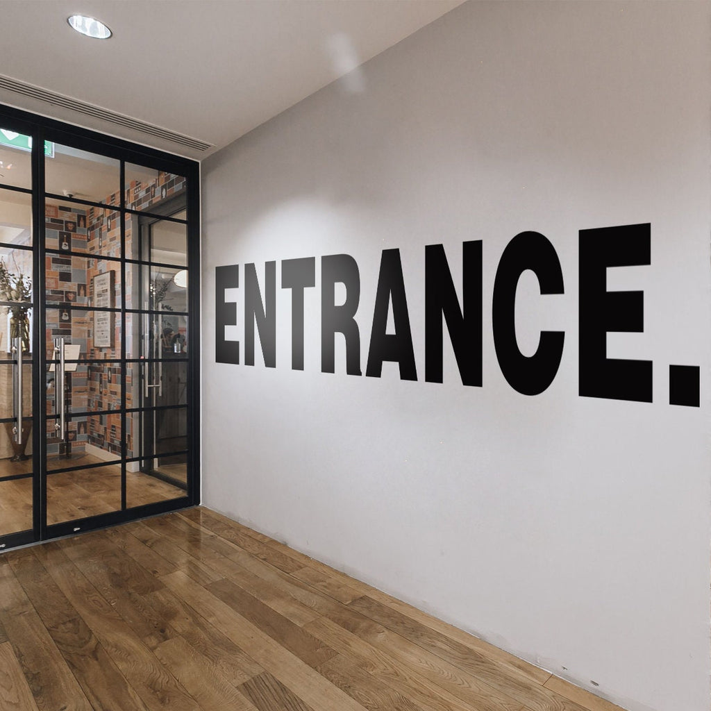 Entrance Wall Decal: Inspiring Office Decor