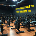 Fitness Quote Wall Decal, Gym Design Ideas, Workout Training