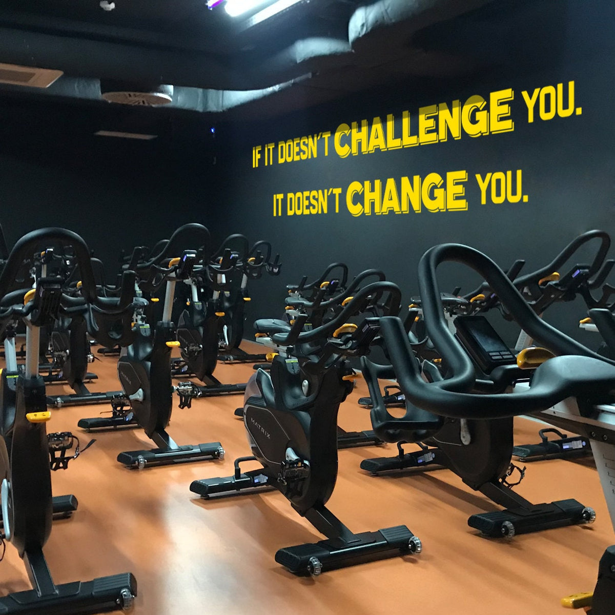 Fitness Quote Wall Decal, Gym Design Ideas, Workout Training