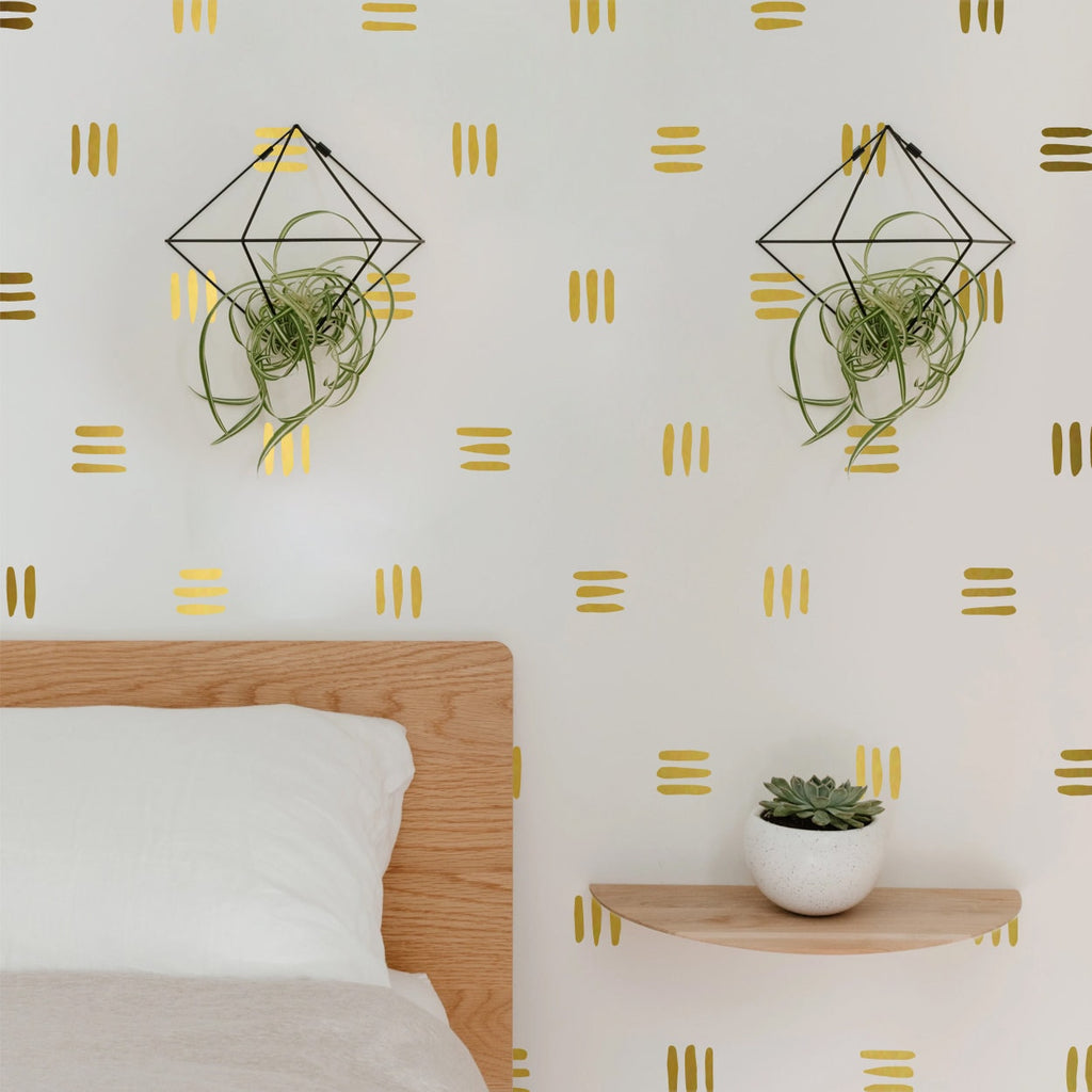 Minimalist Lines Wall Decals: Boho Scandinavian Decor