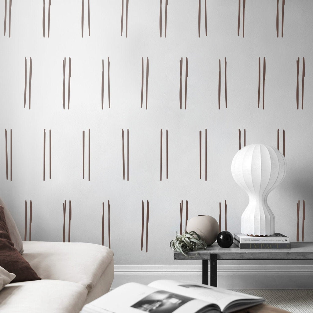 Minimalist Double Line Wall Decals: Boho Nursery Decor