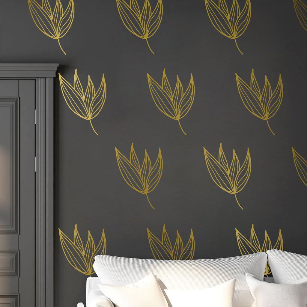 Botanical Leaf Wall Stickers: Hand-Drawn Style, Home Decor