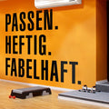 Gym Wall Decal: Inspirational German Quote Decor