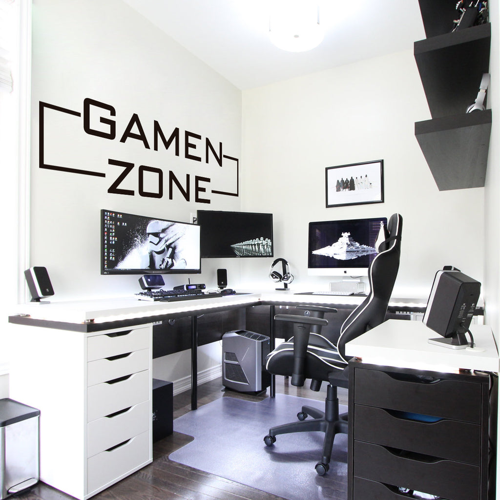 Dutch Gaming Zone Wall Decal, Gamen Zone Gamer Room Decor, Vinyl Sticker