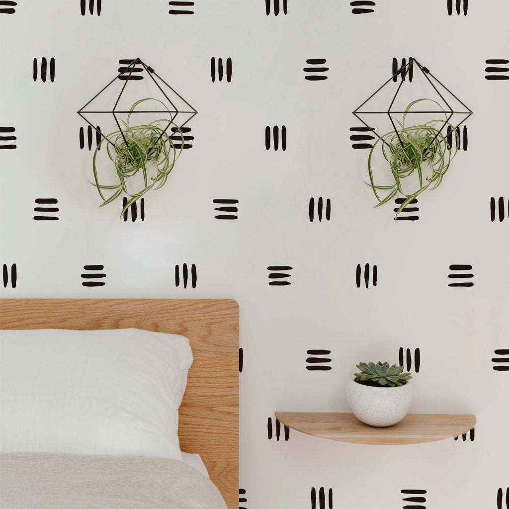 Minimalist Lines Wall Decals: Boho Scandinavian Decor
