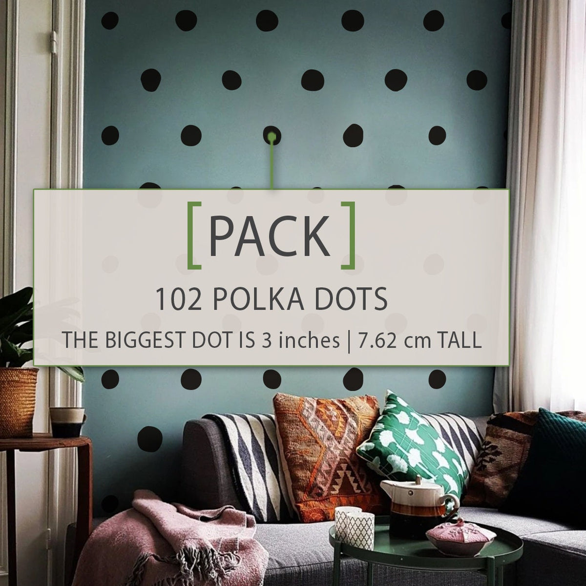 Polka Dot Wall Decals: Minimalist Boho Nursery Decor
