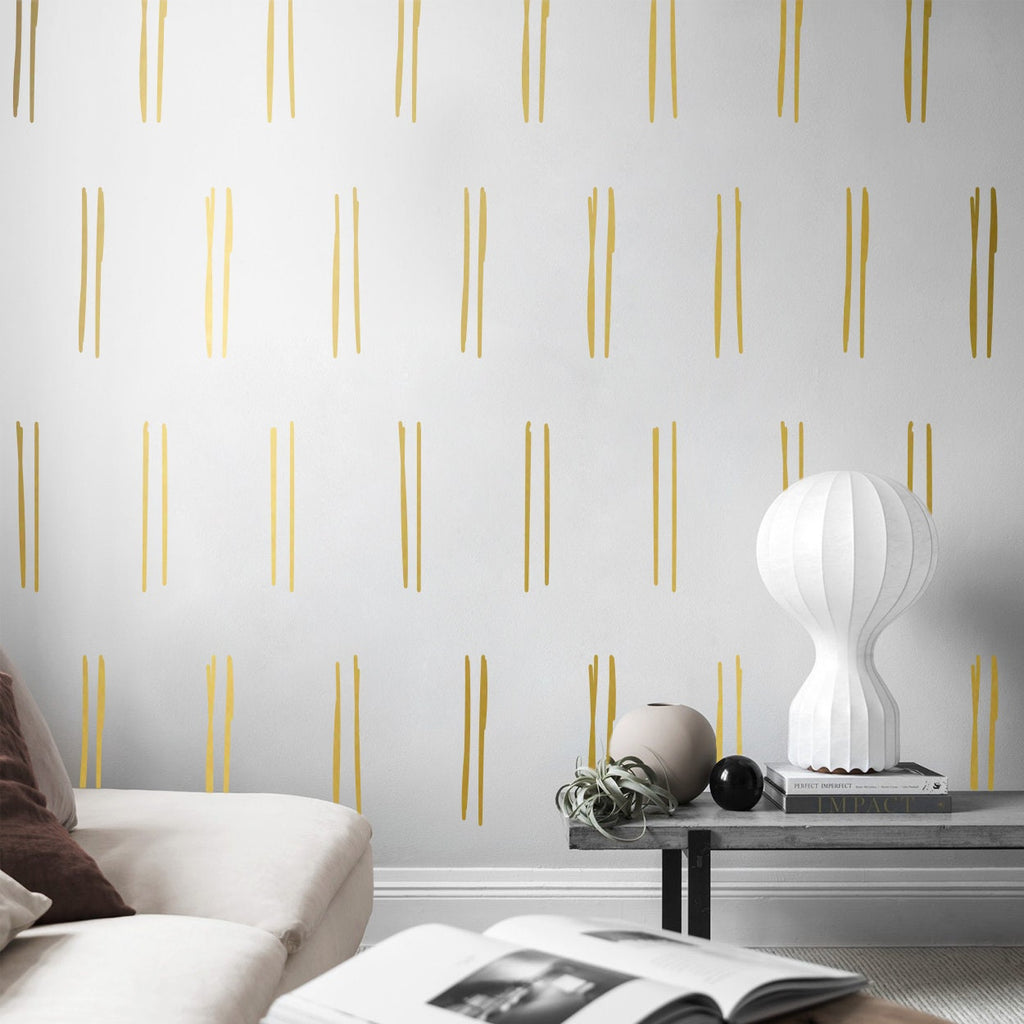 Minimalist Double Line Wall Decals: Boho Nursery Decor