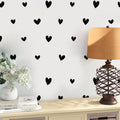 Hand Drawn Heart Wall Decals: Scandinavian Home Decor