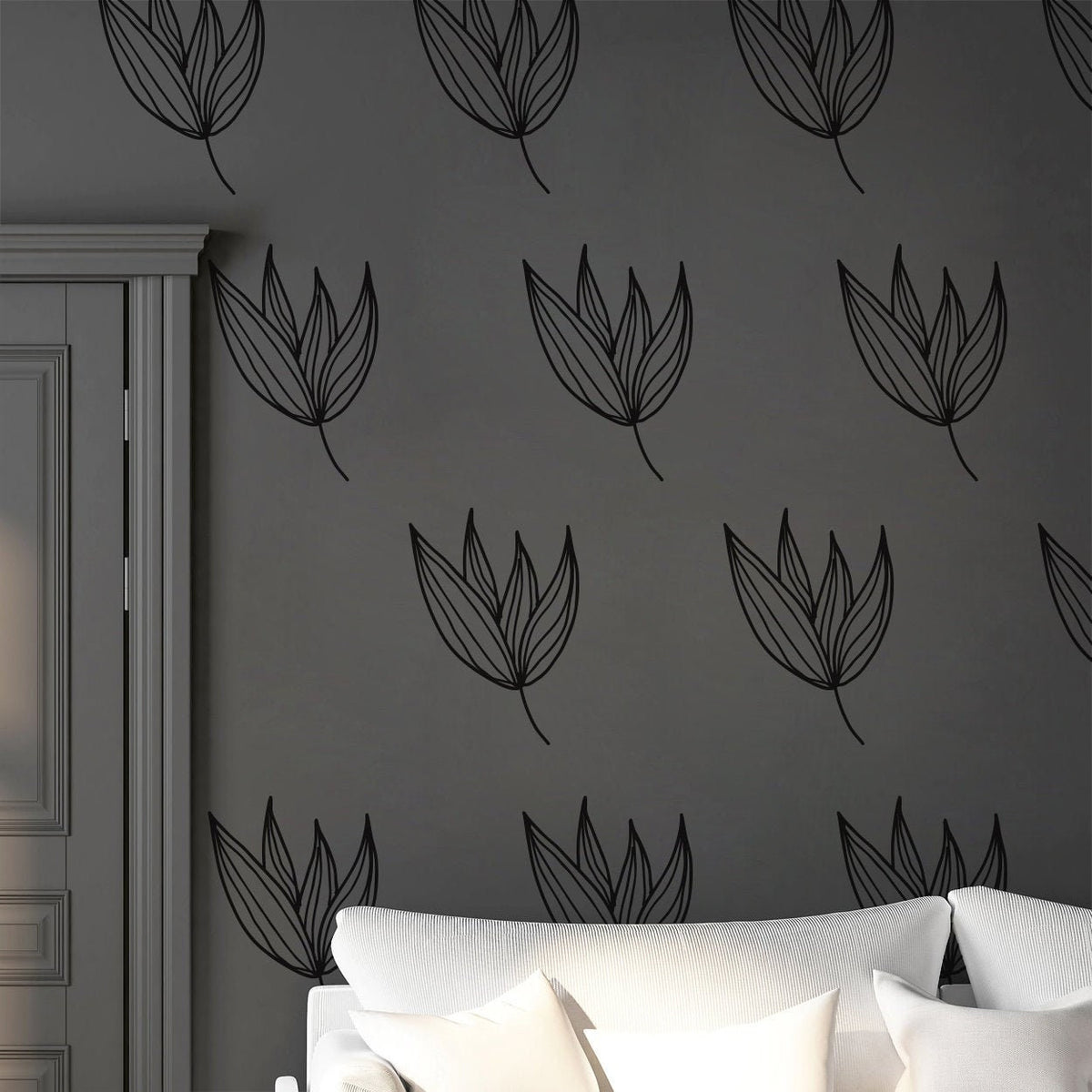 Botanical Leaf Wall Stickers: Hand-Drawn Style, Home Decor