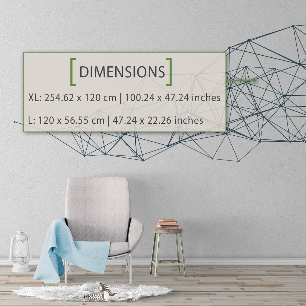 Geometric Wall Decal: Abstract Minimalist Art