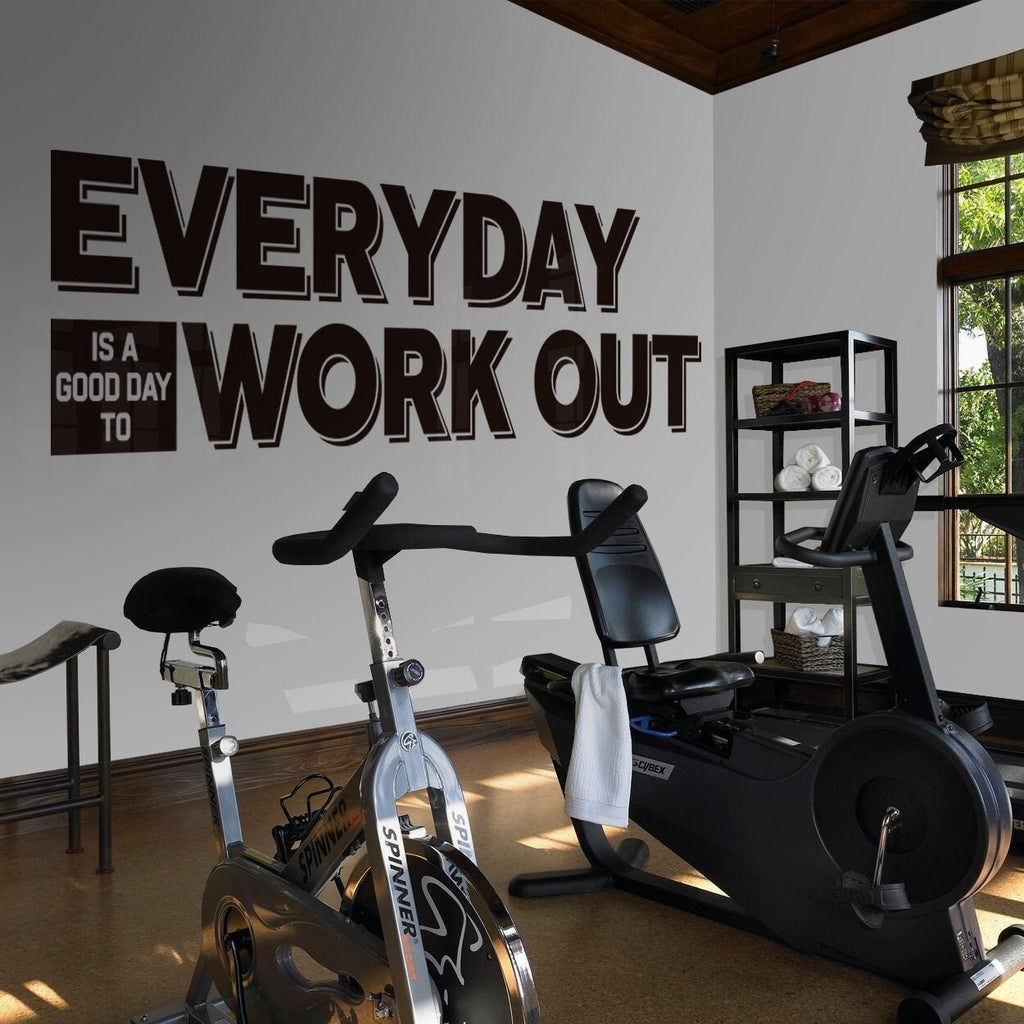 Motivational Gym Wall Decal: Exercise & Workout Stickers
