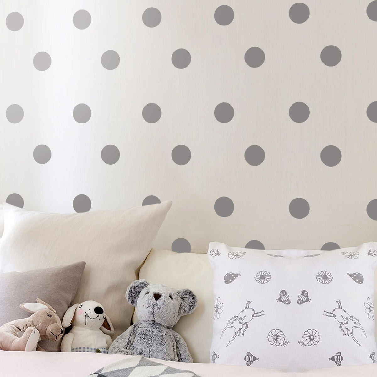 Polka Dot Wall Decals: Nursery Confetti Stickers, 147 Dots
