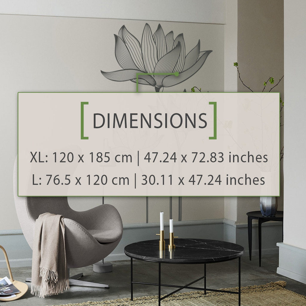 Lotus Flower Wall Decal: Romantic Minimalist Home Decor