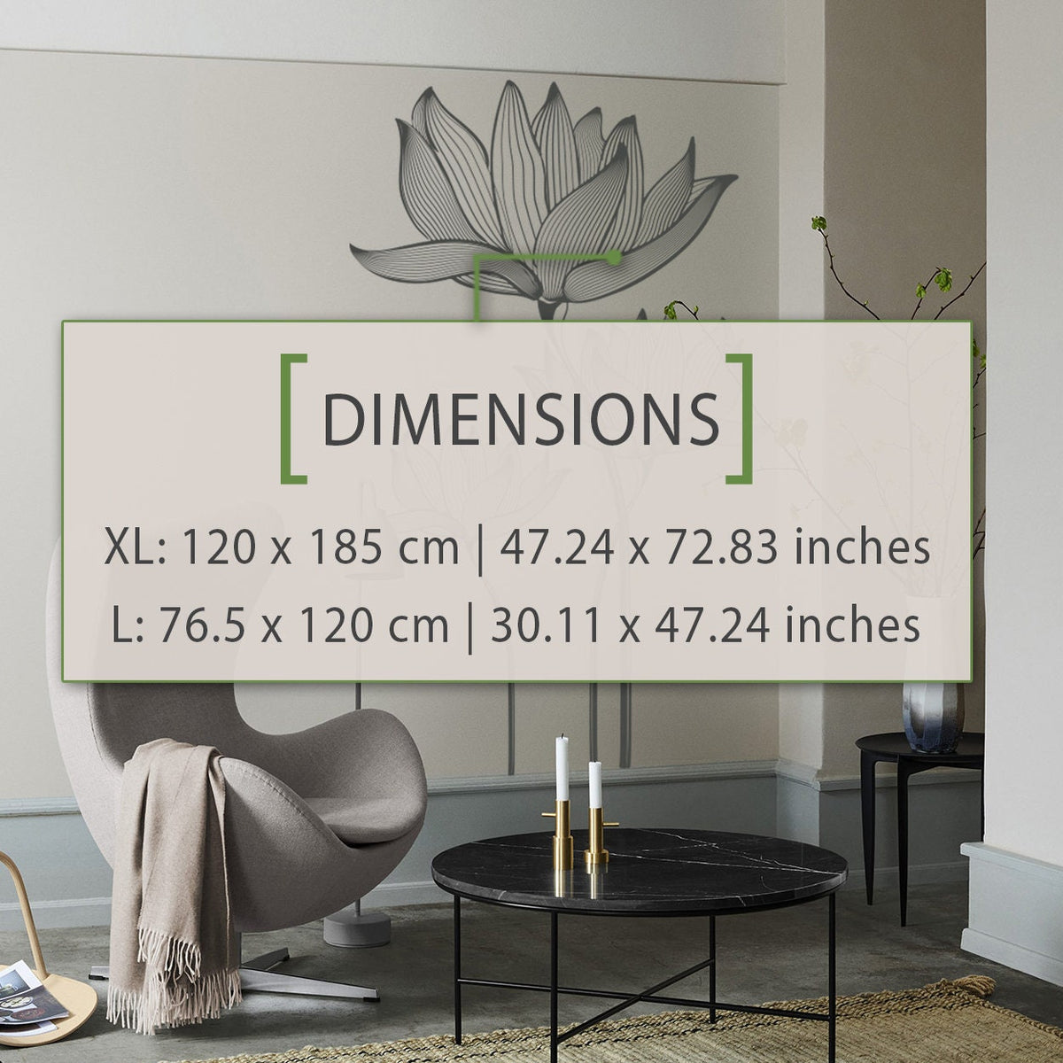 Lotus Flower Wall Decal: Romantic Minimalist Home Decor