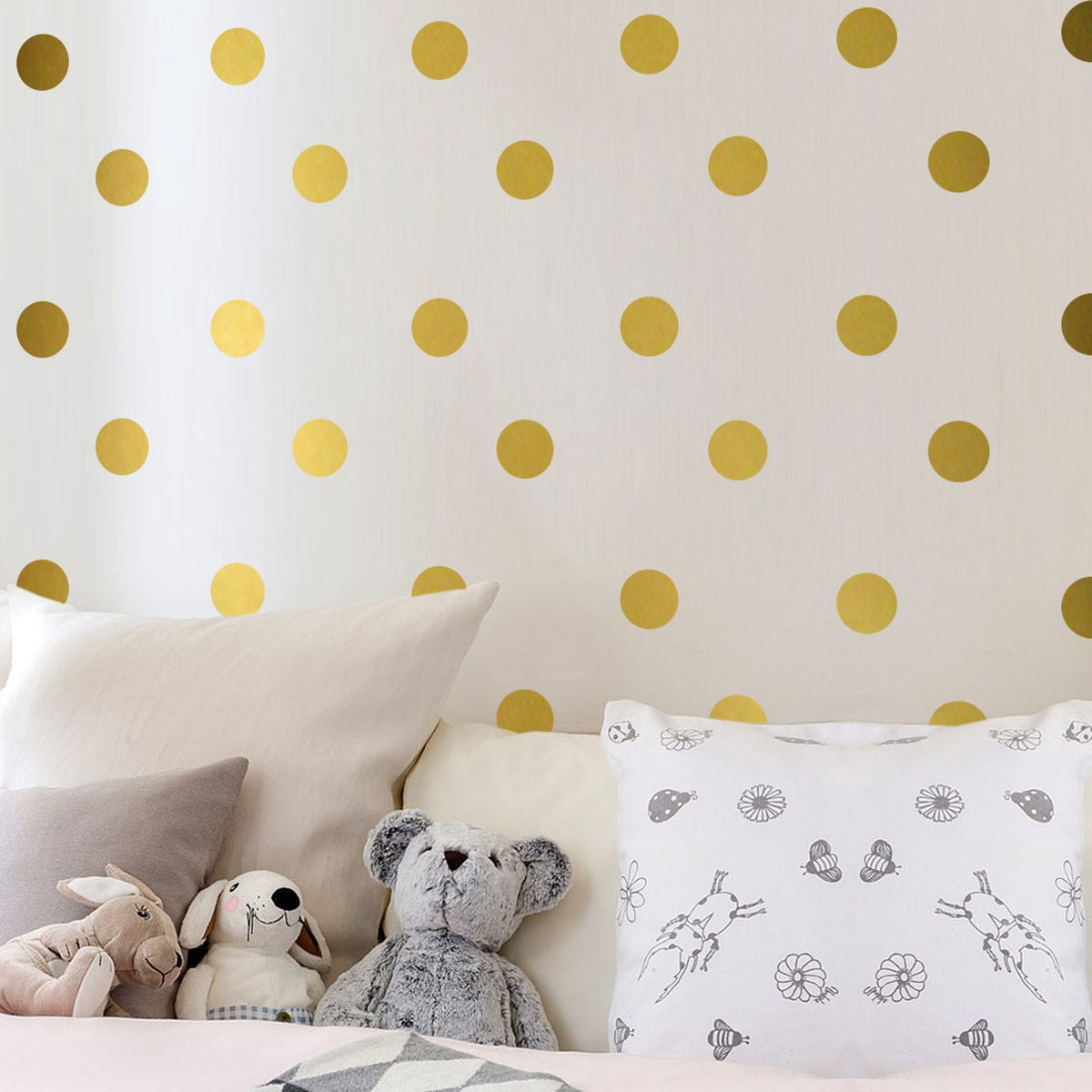 Polka Dot Wall Decals: Nursery Confetti Stickers, 147 Dots