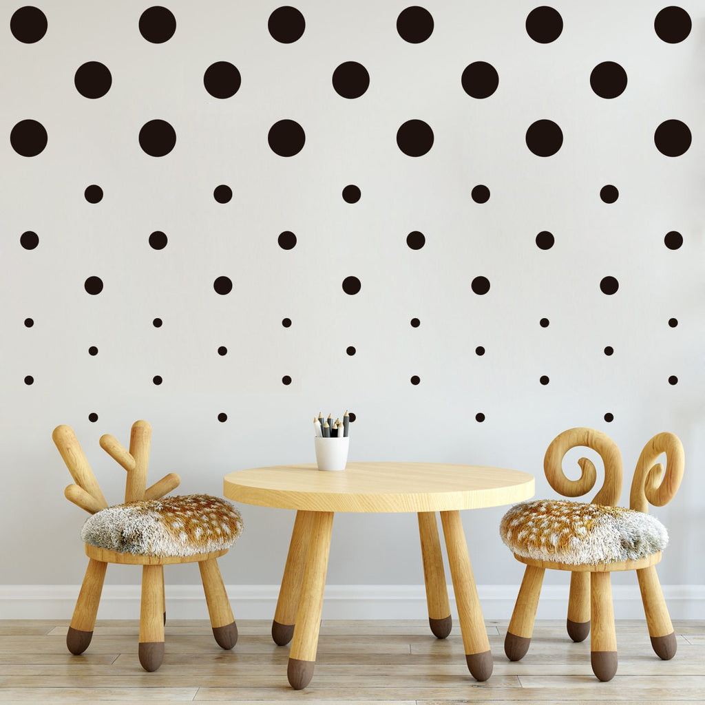 Confetti Polka Dot Wall Decals: Boho Nursery Decor