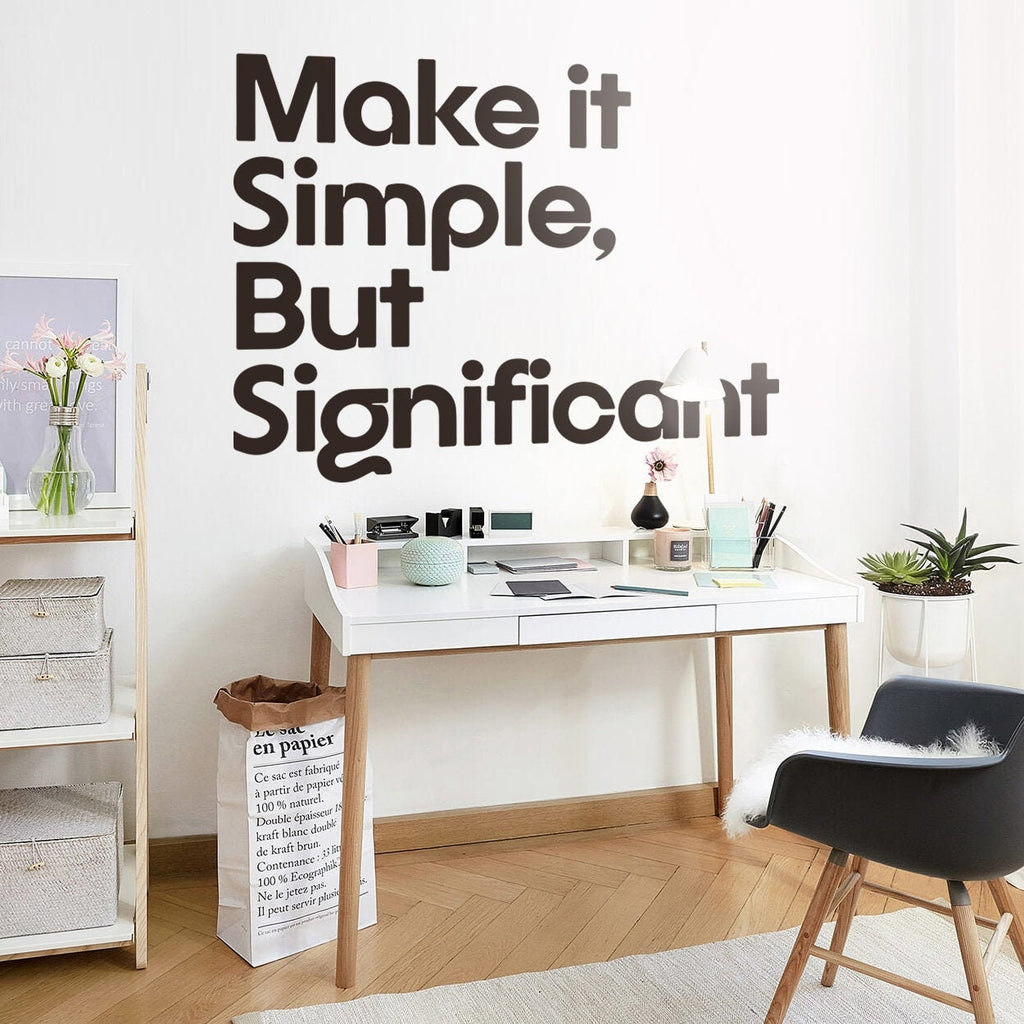Motivational Quote Wall Decal: Simple, But Significant